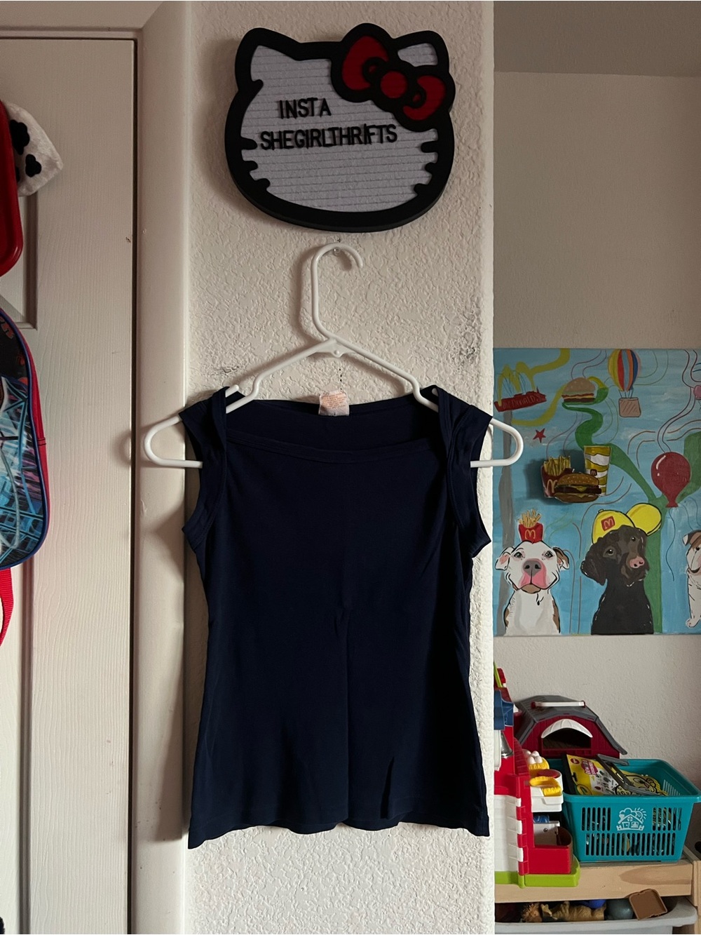 y2k blue top
